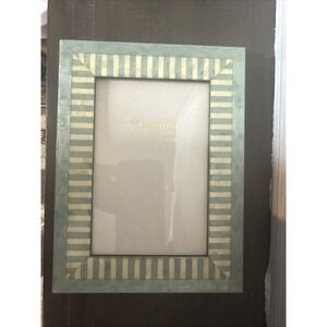 NATALINI Handmade ITALIAN Marquetry Frame 4"X6" Ivory/Green, NEW